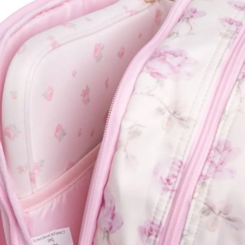 LoveShackFancy x Target - Yoobi Ribbon Rosa Backpack Sterling Dusk